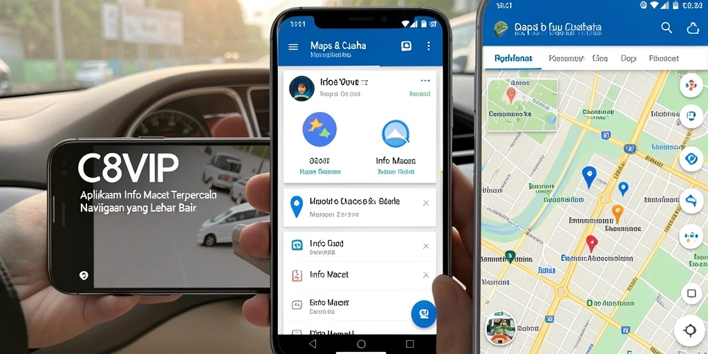Antarmuka intuitif C8VIP menunjukkan informasi macet secara real-time.