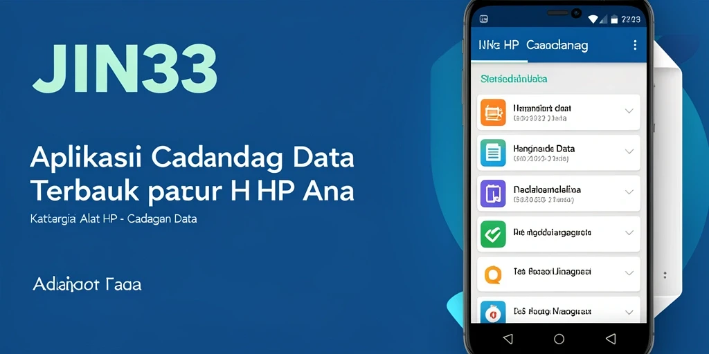 Antarmuka JIN33 yang mudah digunakan untuk cadangan data.
