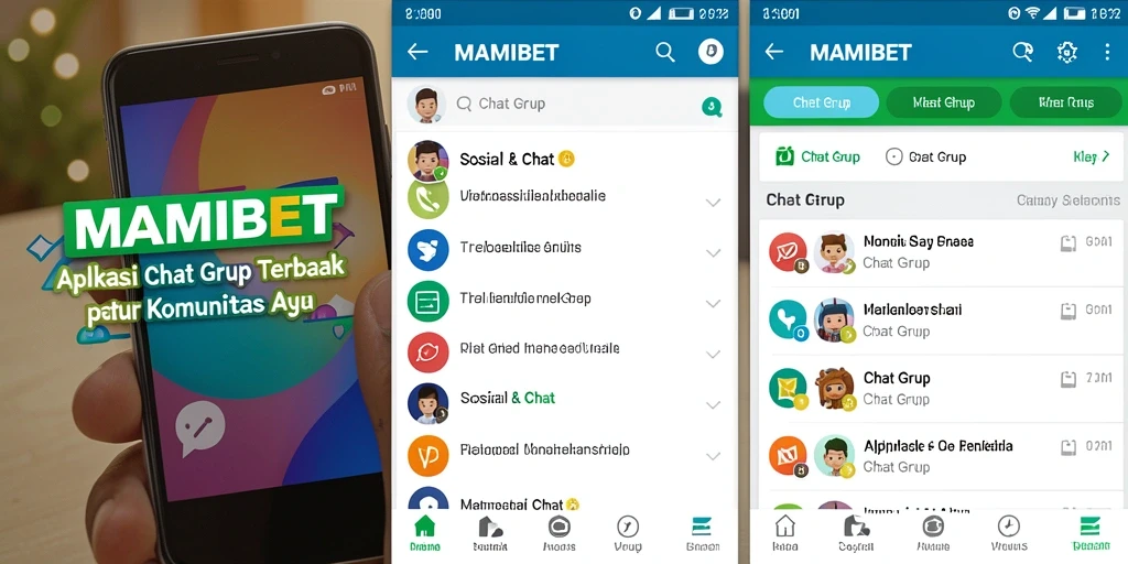 Antarmuka chat grup MAMIBET yang mudah digunakan.