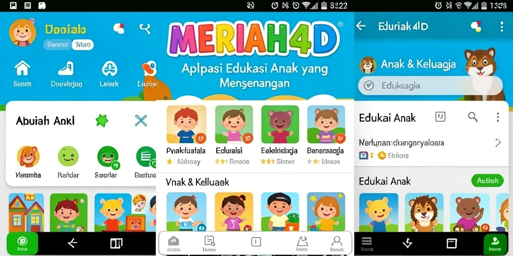 Tampilan antarmuka MERIAH4D yang interaktif dan edukatif.